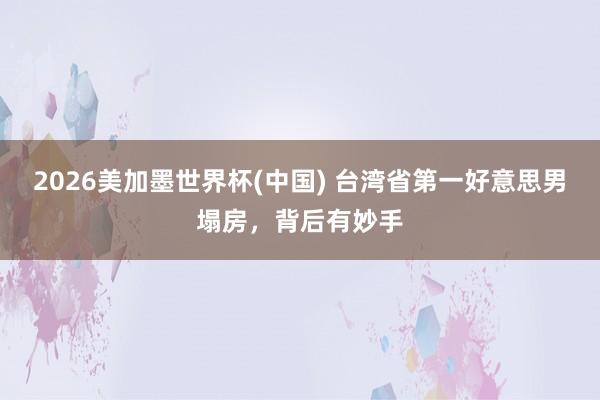 2026美加墨世界杯(中國) 臺灣省第一好意思男塌房，背后有妙手