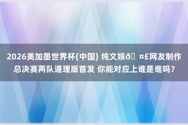 2026美加墨世界杯(中國) 純文娛??網友制作總決賽兩隊道理版首發 你能對應上誰是誰嗎？